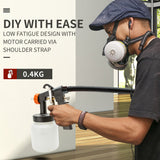 NNEMB 3-Way Nozzle Electric Paint Sprayer Gun HVLP DIY Spray Station 450W