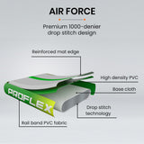 NNEMB 300x100x10cm Inflatable Air Track Mat Tumbling Gymnastics-Multi-Coloured-with Electric Pump