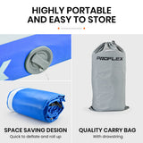 NNEMB 400x100x10cm Inflatable Air Track Mat Tumbling Gymnastics-Blue & White-with Electric Pump