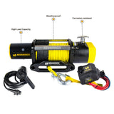 NNEDPE Heavy duty 12500LBS 12V Electric Winch Synthetic Rope  4x4 Truck