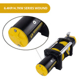 NNEDPE Heavy duty 12500LBS 12V Electric Winch Synthetic Rope  4x4 Truck