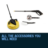 NNEMB 3500PSI High Pressure Washer Electric Water Cleaner Gurney Pump Hose