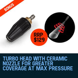 NNEMB 3500PSI High Pressure Washer Electric Water Cleaner Gurney Pump Hose