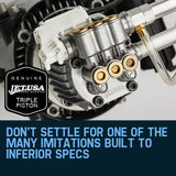 NNEMB 3500PSI High Pressure Washer Electric Water Cleaner Gurney Pump Hose