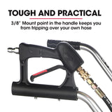 NNEMB 21 Stainless Steel Pressure Washer Surface Cleaner with Yoke Handlebar-3/8 Fitting-For Concrete Driveway Patio Floor