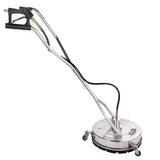 NNEMB 21 Stainless Steel Pressure Washer Surface Cleaner with Yoke Handlebar-3/8 Fitting-For Concrete Driveway Patio Floor