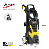 NNEMB RX535 Electric High Pressure Washer-2600PSI 2 Nozzles-Brush Head-Deck Cleaner-Detergent Bottle