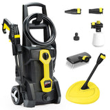 NNEMB RW535 Electric High Pressure Washer-2600PSI Water Cooled Motor-2 Nozzles-Brush Head-Deck Cleaner-Detergent Bottle