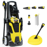 NNEMB RX540 Electric High Pressure Washer-2800PSI 2 Nozzles-Brush Head-Deck Cleaner-Detergent Bottle-10M Hose
