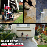 NNEMB 4800PSI Petrol Powered High Pressure Washer w/ 30m Hose and Drain Cleaner-CX760 Gen IV