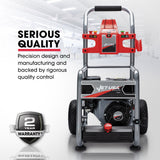 NNEMB 4800PSI Petrol Powered High Pressure Washer w/ 30m Hose and Drain Cleaner-CX760 Gen IV