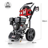 NNEMB 4800PSI Petrol Powered High Pressure Washer w/ 30m Hose and Drain Cleaner-CX630 Gen IV
