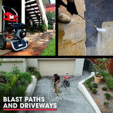 NNEMB 4800PSI Petrol Powered High Pressure Washer w/ 30m Hose and Drain Cleaner-CX630 Gen IV