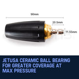 NNEMB 2500PSI High Pressure Washer Turbo Head Nozzle