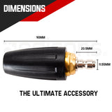 NNEMB 5000PSI Turbo Head Nozzle for High Pressure Washer Cleaner