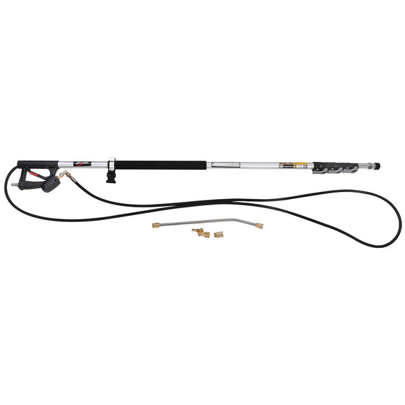 NNEMB 4000PSI 5.5M Long Telescopic Universal Pressure Washer Cleaner Pole Wand Extension Lance
