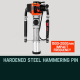 NNEMB Petrol Post Driver-40CC 2-Stroke Pile Star Picket Rammer Fence