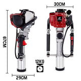 NNEMB Petrol Post Driver 4-Stroke Pile Star Picket Rammer Fence Star Four
