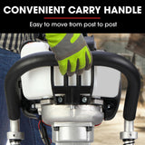 NNEMB 38cc 4-Stroke 40cc Petrol Post Driver-with Carry Case & 3 Piling Sleeves