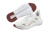 NNEKG Womens Platinum Shimmer Running Shoes (White Rose Gold Size 10 US)