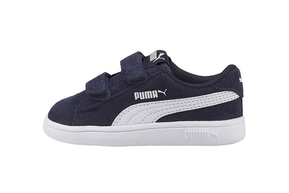 NNEKG Kids Smash v2 Suede V Infant Shoes (Peacoat White Size 9 US)