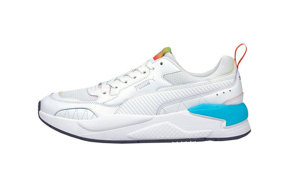 NNEKG Unisex X Ray² Square Rainbow (White White Scuba Blue Poppy Red Size 11 US)