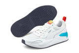 NNEKG Unisex X Ray² Square Rainbow (White White Scuba Blue Poppy Red Size 12 US)