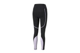 NNEKG Womens Train Bonded High Waist Full Tight (Black Light Lavender Size XS)
