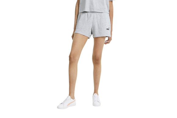 NNEKG Womens ESS 4 Sweat Shorts (Light Gray Heather Size XL)