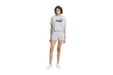 NNEKG Womens ESS 4 Sweat Shorts (Light Gray Heather Size M)
