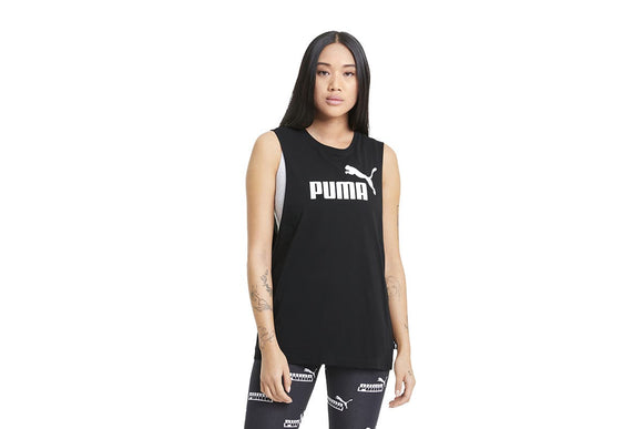 NNEKG Womens ESS Cut Off Logo Tank (Black Size XL)