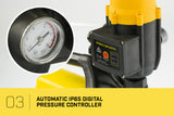 NNEDPE 1200w Weatherised stainless auto water pump - Yellow