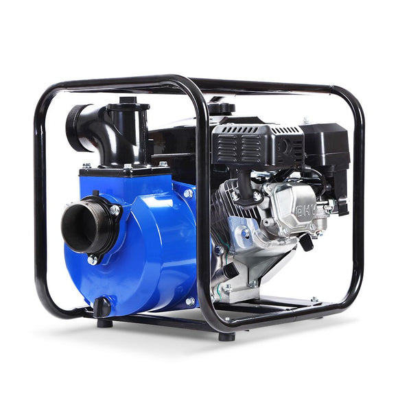 NNEDSZ 8HP 3 Petrol Water Pump Garden Irrigation Transfer Blue
