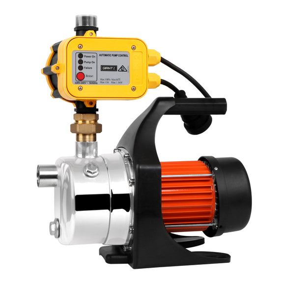 NNEDSZ 1500W High Pressure Garden Water Pump with Auto Controller