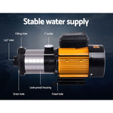 NNEDSZ 2500W Multi Stage Water Pump Pressure Rain Tank Farm House Irrigation