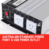 NNEMB Pure Sine Wave 2000W/4000W 12V/240V Power Inverter Caravan Boat CarPlug