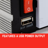 NNEMB 300W/600W Pure Sine Wave 12V/240V Power Inverter Car Plug Caravan Boat