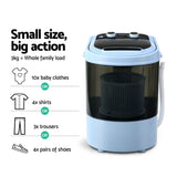 NNEDSZ 3KG Mini Portable Washing Machine Shoes Wash Top Load Spin Camp Caravan