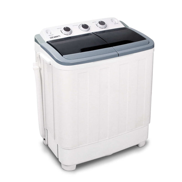 NNEDSZ 5KG Mini Portable Washing Machine - White