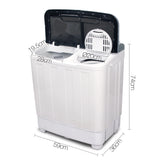 NNEDSZ 5KG Mini Portable Washing Machine - White