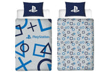 NNEKG Playstation Blue Kids Single Reversible Quilt Cover Set