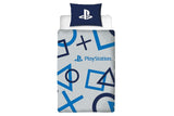 NNEKG Playstation Blue Kids Single Reversible Quilt Cover Set
