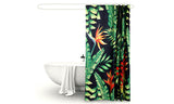 NNEDPE Polyester Waterproof Bathroom Shower Curtain Palm 180x200cm