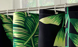 NNEDPE Polyester Waterproof Bathroom Shower Curtain Palm 180x200cm