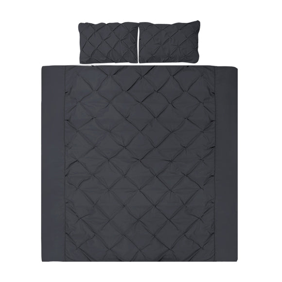NNEDSZ Bedding King Size Quilt Cover Set - Black