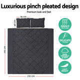 NNEDSZ Bedding Queen Size Quilt Cover Set - Black