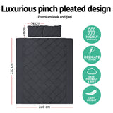 NNEDSZ Bedding Super King Quilt Cover Set - Black
