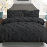 NNEDSZ Bedding Super King Quilt Cover Set - Black