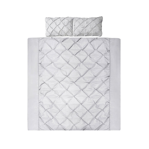 NNEDSZ Bedding King Size Quilt Cover Set - Grey