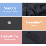 NNEDSZ Bedding Queen Size Classic Quilt Cover Set - Black
